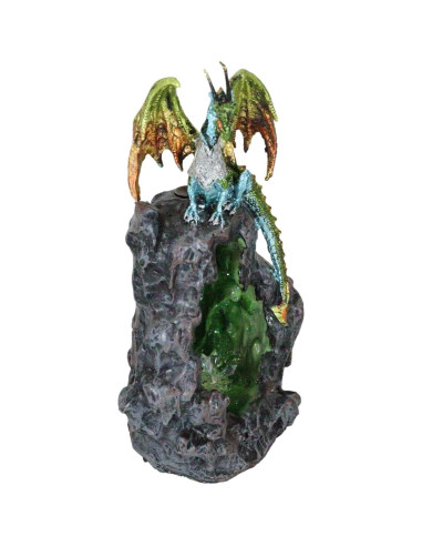 Estatua Dragón Acorazado Ebros Gift con Luz LED 28.58 cm