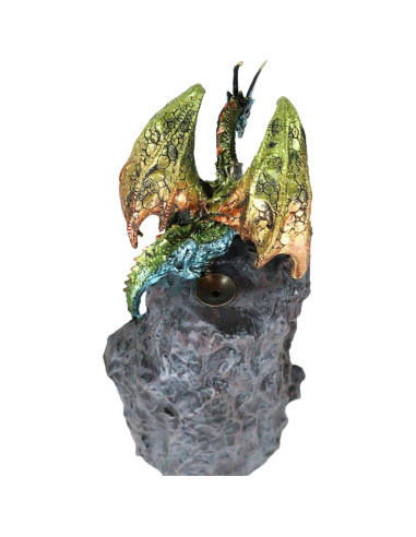 Estatua Dragón Acorazado Ebros Gift con Luz LED 28.58 cm