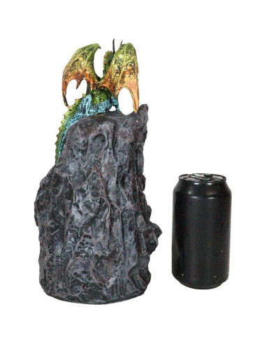 Estatua Dragón Acorazado Ebros Gift con Luz LED 28.58 cm