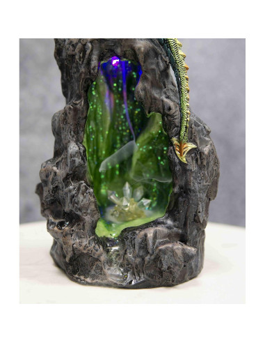 Estatua Dragón Acorazado Ebros Gift con Luz LED 28.58 cm