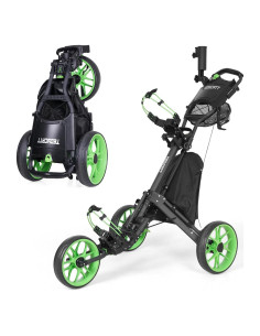 Carrito de Golf Plegable Tedycatt Verde 7.26 kg con Soporte