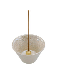 Soporte de Incienso Cerámica Asayu Japón 10.5 cm Hecho a Mano