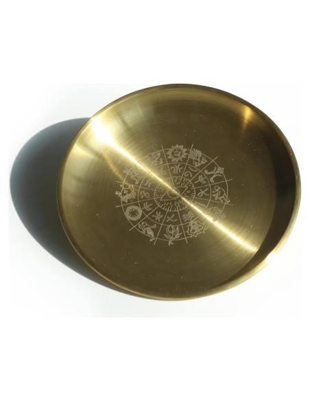 Plato Decorativo Dorado Amitofo 14 cm - Ritual Sabiduría Ocular