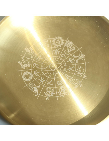 Plato Decorativo Dorado Amitofo 14 cm - Ritual Sabiduría Ocular
