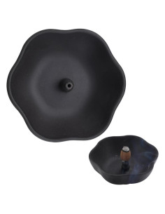 Soporte de Incienso OULIGET Cerámica 10.16 cm Negro