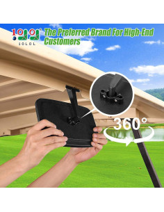 Espejo Retrovisor Convexo Ajustable 10L0L para Carro de Golf 2