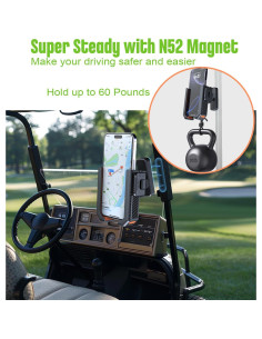 Soporte de Teléfono Magnético para Carro de Golf likjhbn SJZJ2-1 2