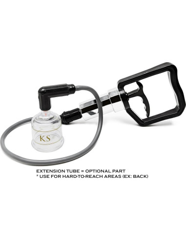 Juego de Ventosas Profesionales KS AG con Bomba y Tubo - 17 Piezas