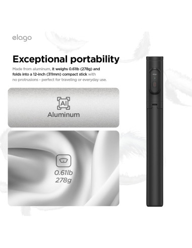 Trípode Selfie Stick Pro elago 149.86 cm Control Remoto Bluetooth