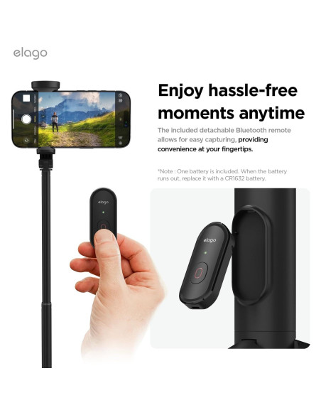 Trípode Selfie Stick Pro elago 149.86 cm Control Remoto Bluetooth