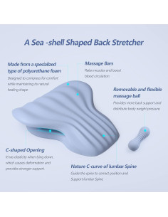 Estirador de Espalda Restcloud en Forma de Concha - Alivio Dolor 2