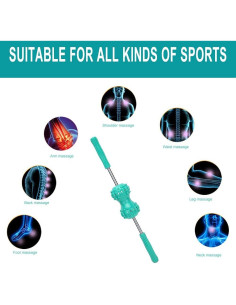 Bastón de Masaje Muscular ZJchao con 24 Bolas Magnéticas 2