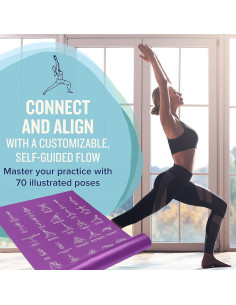Alfombrilla de Yoga NewMe Fitness 68" x 24" Antideslizante 2