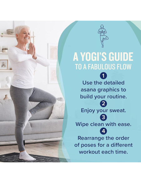 Alfombrilla de Yoga NewMe Fitness 68" x 24" Antideslizante