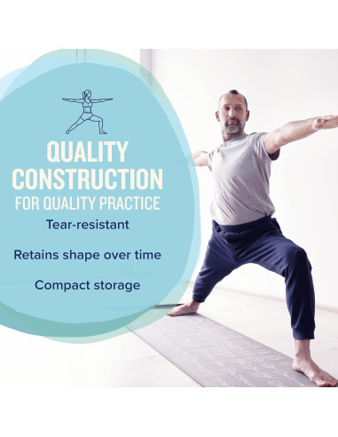 Alfombrilla de Yoga NewMe Fitness 68" x 24" Antideslizante