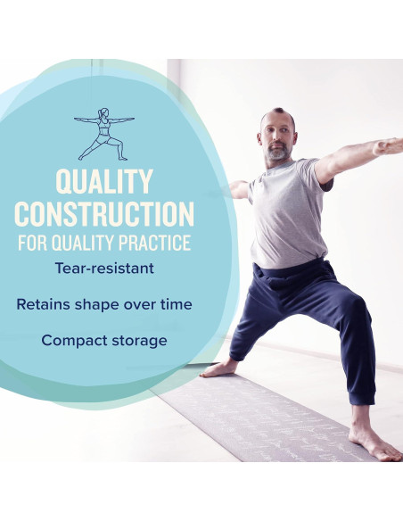 Alfombrilla de Yoga NewMe Fitness 68" x 24" Antideslizante