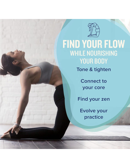 Alfombrilla de Yoga NewMe Fitness 68" x 24" Antideslizante