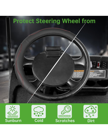 Funda de Volante para Carrito de Golf 10L0L 33 cm Antideslizante