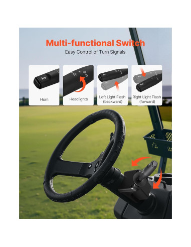 Kit de Luces LED VEVOR para Carro de Golf Club Car DS 1993+