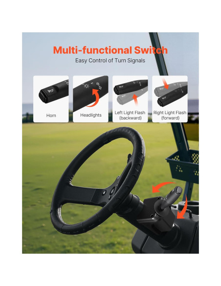 Kit de Luces LED VEVOR para Carro de Golf Club Car DS 1993+