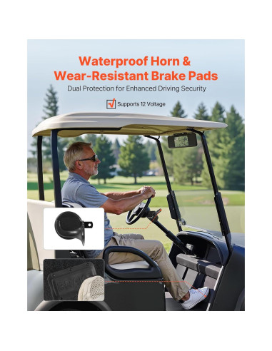 Kit de Luces LED VEVOR para Carro de Golf Club Car DS 1993+