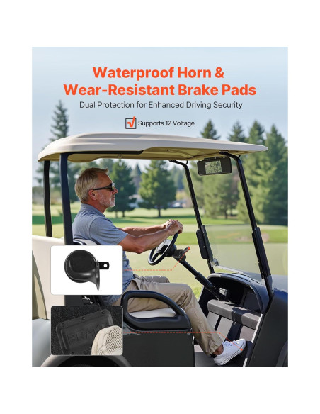 Kit de Luces LED VEVOR para Carro de Golf Club Car DS 1993+