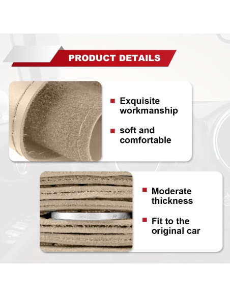 Cubierta de Volante de Cuero Genuino ZIMISI 38 cm Beige