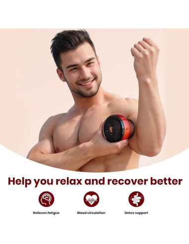 Juego de Ventosas Eléctricas Becommend 5-en-1 con Calor