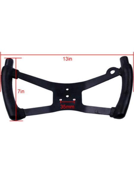 Volante de Go Kart QKDS de Hierro Ergonómico 35mm