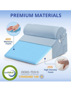 Juego de Almohadas en Cuña Sasttie 12 en 1 Soporte Ergonómico 2