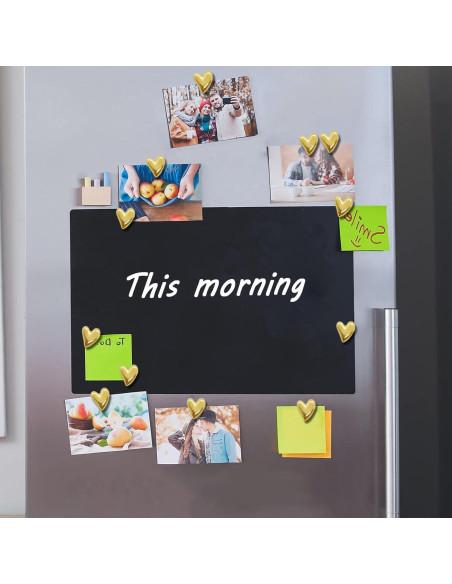 30 Imanes de Corazón Dorados HWAQHDYL para Refrigerador