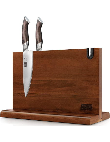 Cuchillo de Chef 20 cm HOSHANHO Acero Carbono & Bloque Magnético 35.56x25.4 cm