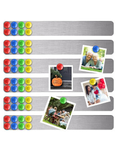 Conjunto de 6 Tableros Magnéticos Outus 38.1x5.1cm Plata