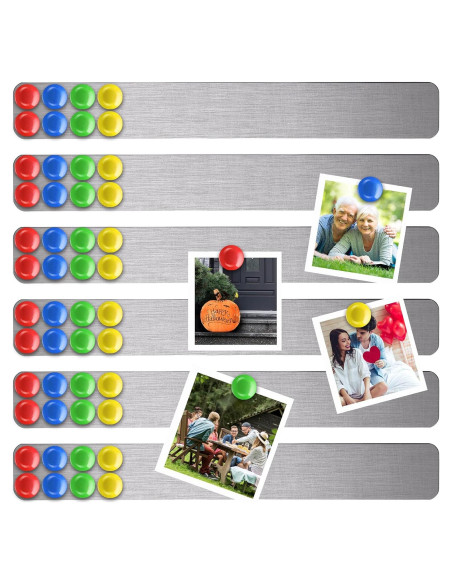 Conjunto de 6 Tableros Magnéticos Outus 38.1x5.1cm Plata