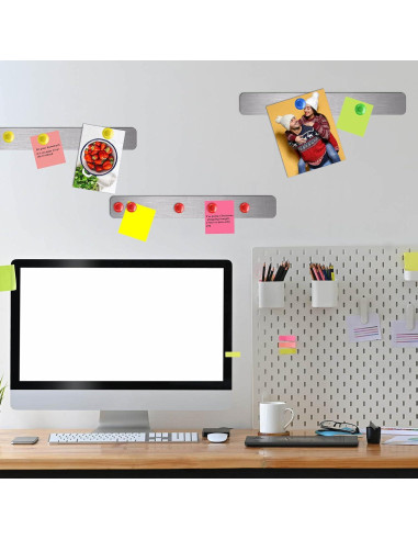 Conjunto de 6 Tableros Magnéticos Outus 38.1x5.1cm Plata