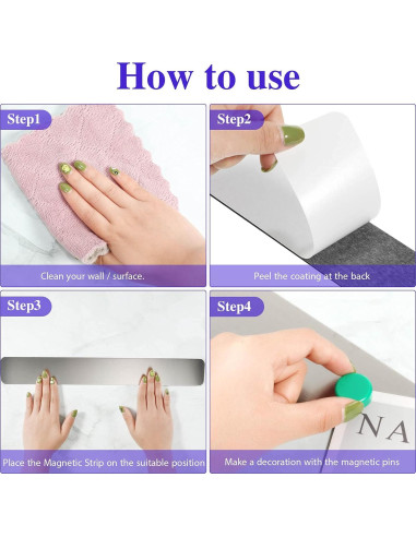 Conjunto de 6 Tableros Magnéticos Outus 38.1x5.1cm Plata