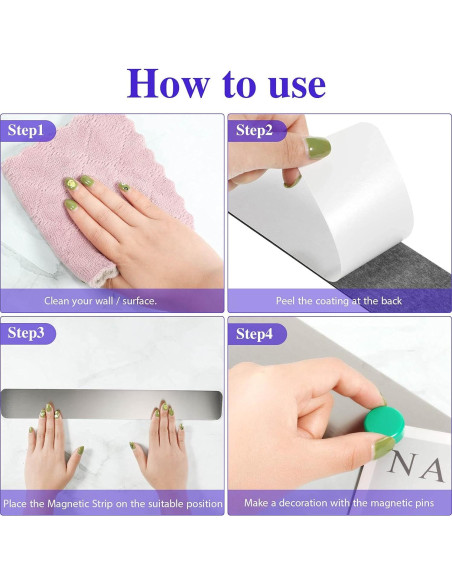 Conjunto de 6 Tableros Magnéticos Outus 38.1x5.1cm Plata