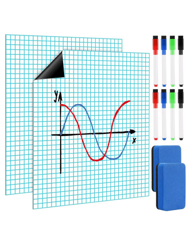Ctosree Papel Gráfico Magnético Jumbo 70.96x56.05cm 2 Piezas