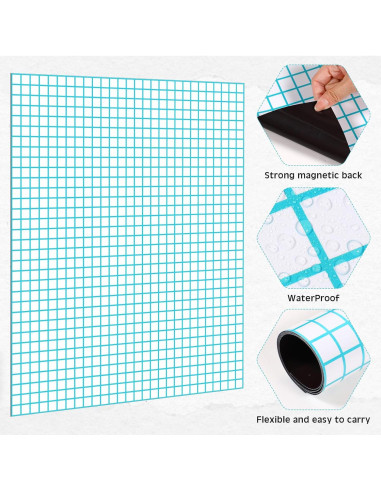 Ctosree Papel Gráfico Magnético Jumbo 70.96x56.05cm 2 Piezas