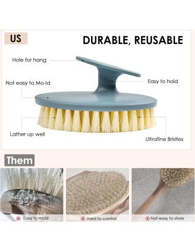 Cepillo de Ducha INNERNEED Silicona Suave Exfoliante