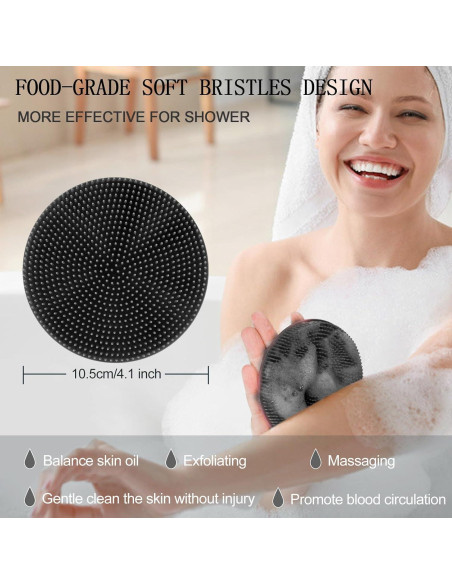 Cepillo de Ducha INNERNEED Silicona Suave Exfoliante Cepillo de Ducha INNERNEED Silicona Suave Exfoliante
