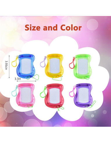 Paquete de 24 Mini Tableros Magnéticos de Dibujo Plzoslly