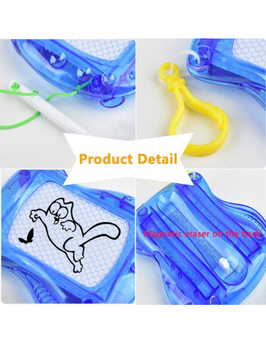 Paquete de 24 Mini Tableros Magnéticos de Dibujo Plzoslly