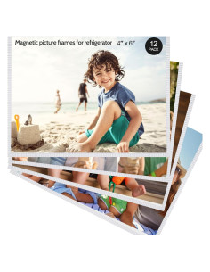 Marcos de Fotos Magnéticos vivinin 10x15 cm Paquete de 12