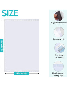 Marcos de Fotos Magnéticos vivinin 10x15 cm Paquete de 12 2