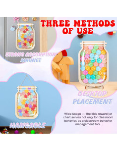 Tarro de Recompensas Magnético DNPETS 27.94x20.32 cm 75 Fichas 2