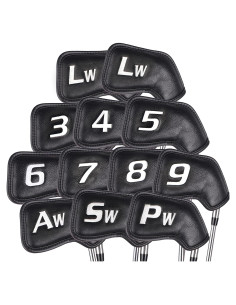 Fundas de Golf CHAMPKEY Premium 12 Piezas Hierro Negro