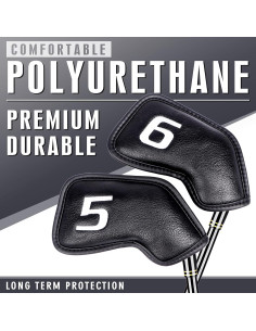 Fundas de Golf CHAMPKEY Premium 12 Piezas Hierro Negro 2