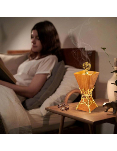 Quemador de Incienso de Carbón Xisakaca 27 cm Marrón