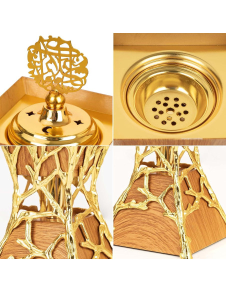 Quemador de Incienso de Carbón Xisakaca 27 cm Marrón